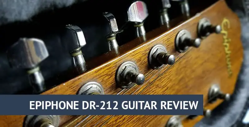 Epiphone DR-212 headstock