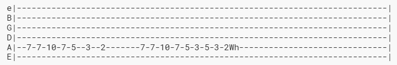 Seven Nation Army - The White Stripes guitar tab